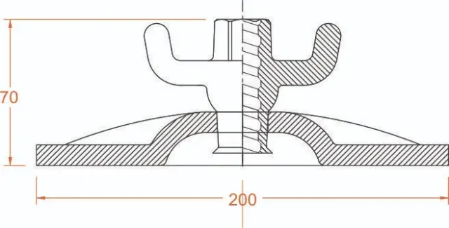 Combination Plate With Wing Nut Code CBPN200-O (15mm) SIZE: 200x150x10mm - Image 2