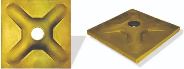 Waler Plate Code WP15120-O (15mm) SIZE: 120x120x10mm